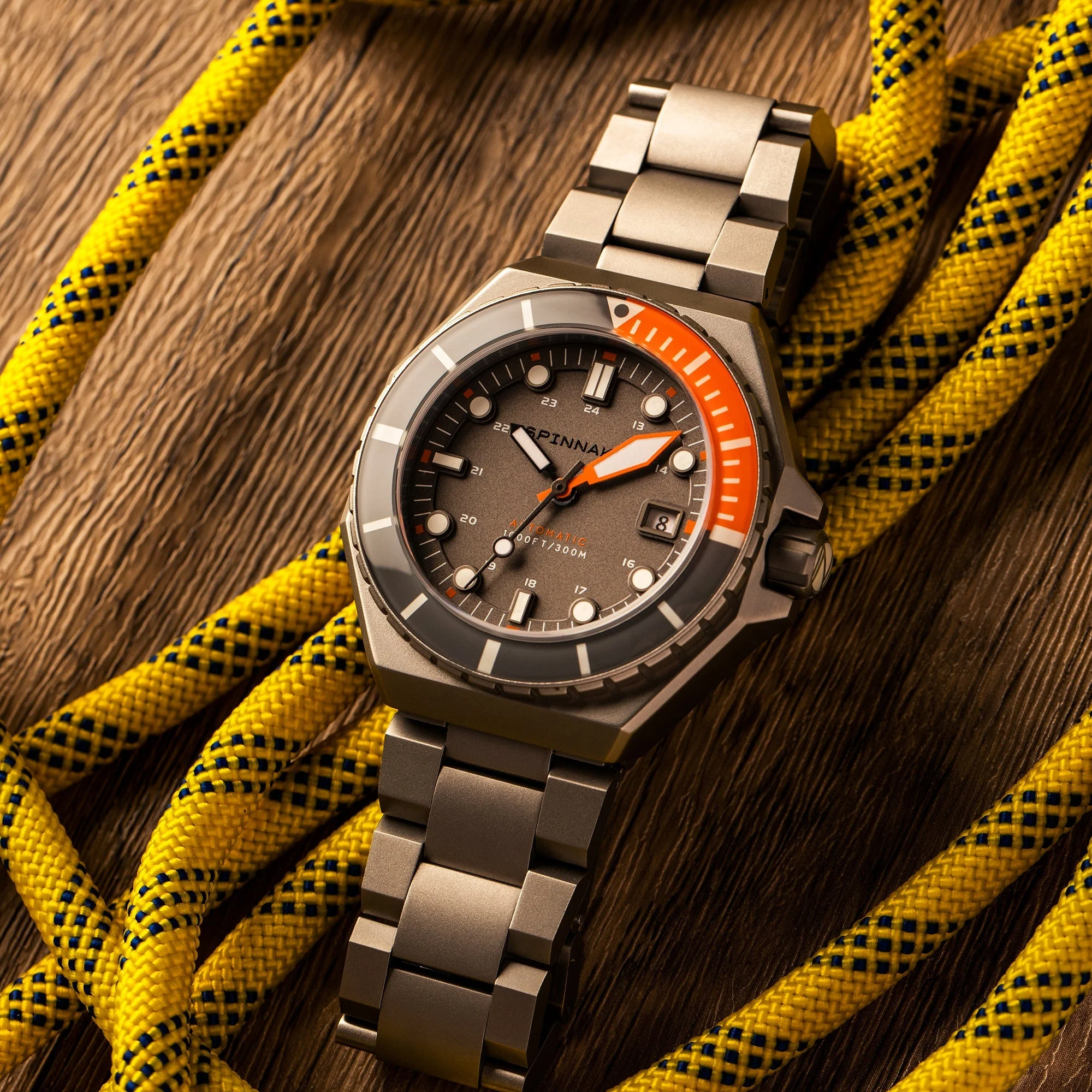 Dumas Gray Dial / Orange / Stainless Steel | Gray Dial - Image 6
