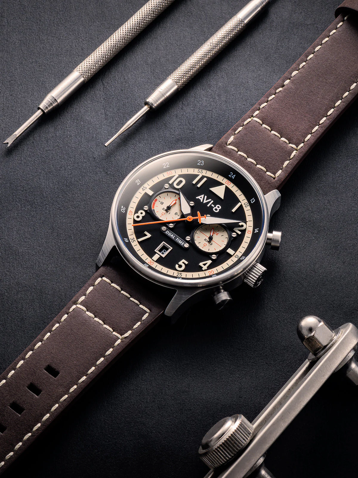 Hawker Hurricane Carey Dual Time Manston | Black Dial - Image 7
