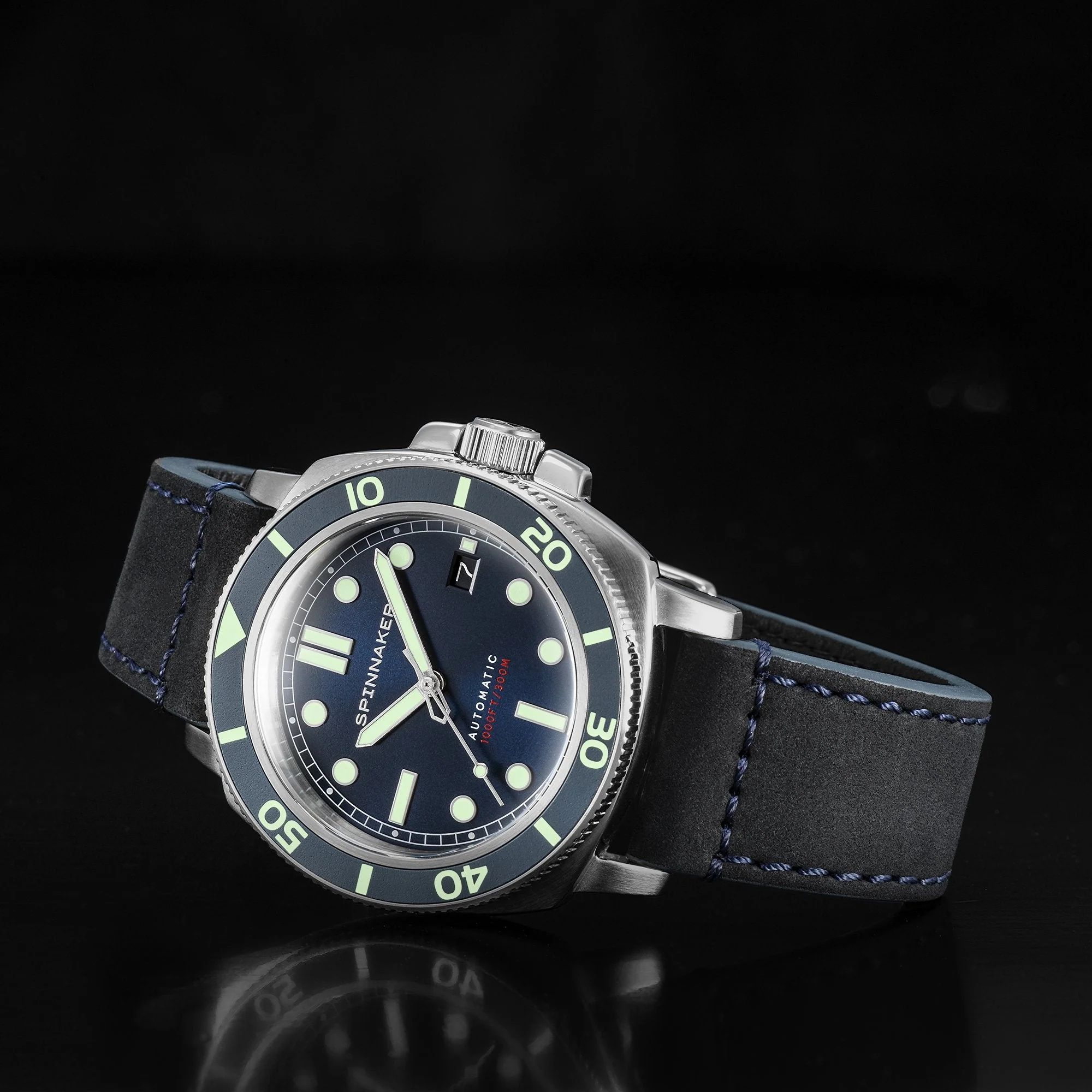 Hull Diver Blue / Leather | Blue Dial - Image 8