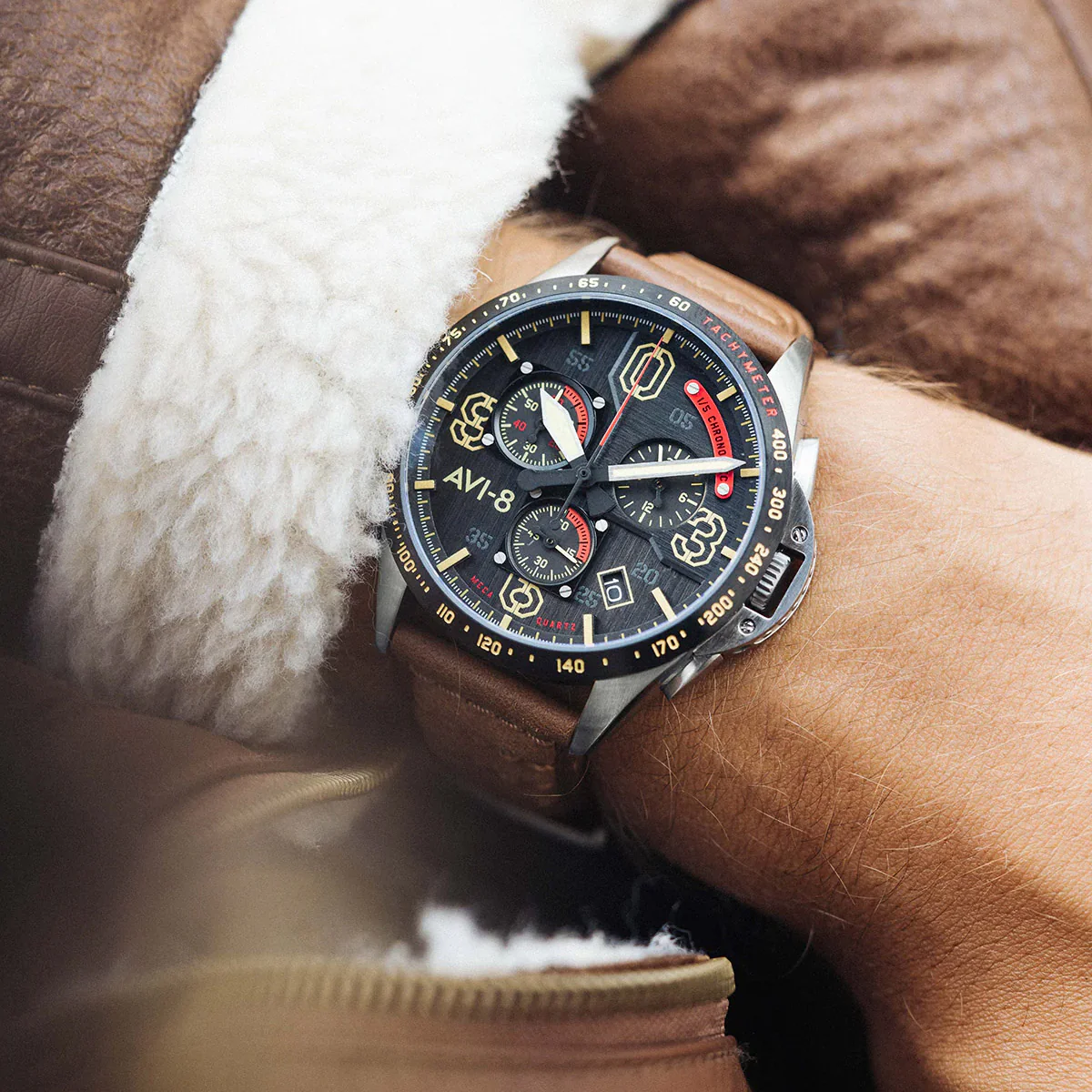 P-51 Mustang Blakeslee Chronograph | Black Dial - Image 24
