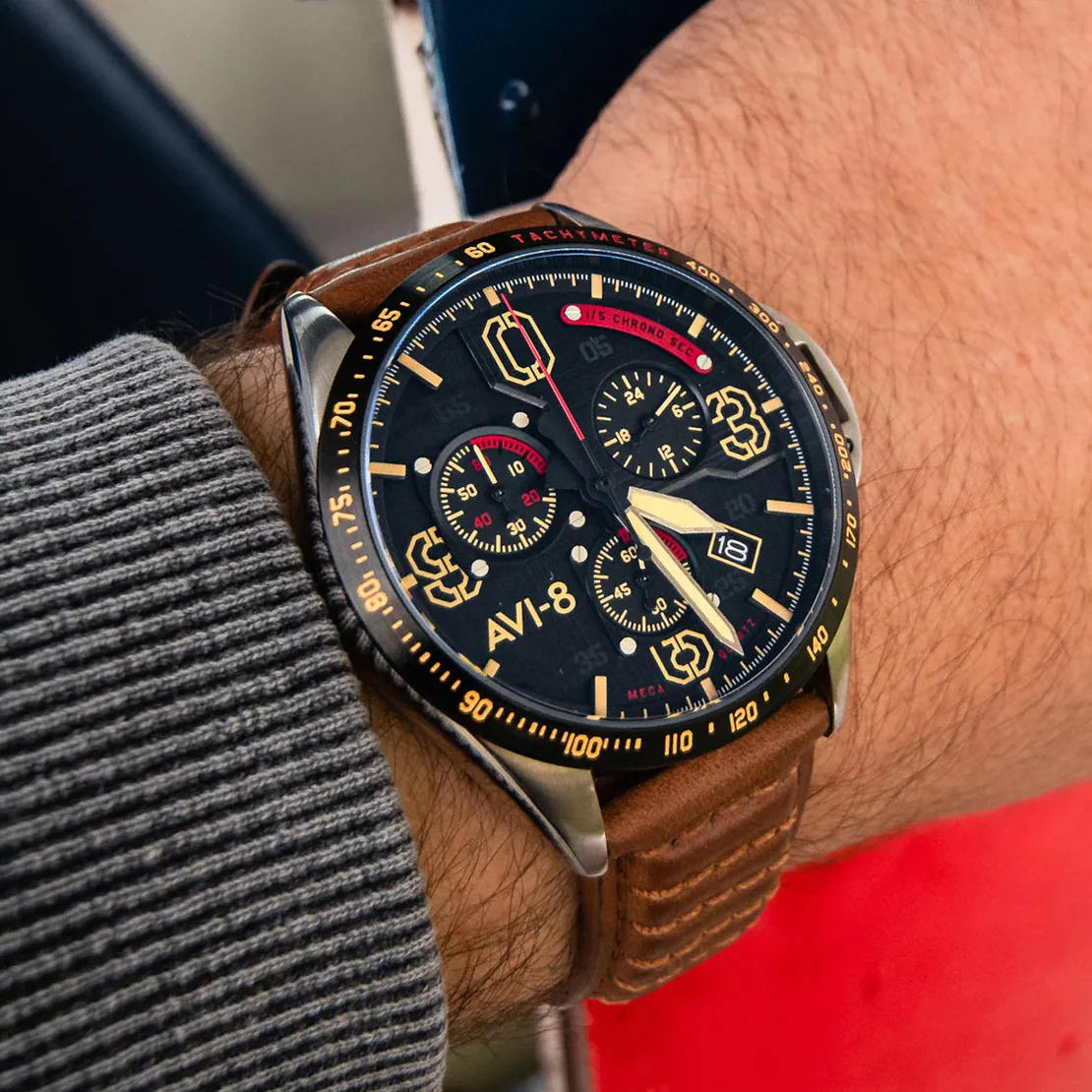 P-51 Mustang Blakeslee Chronograph | Black Dial - Image 27