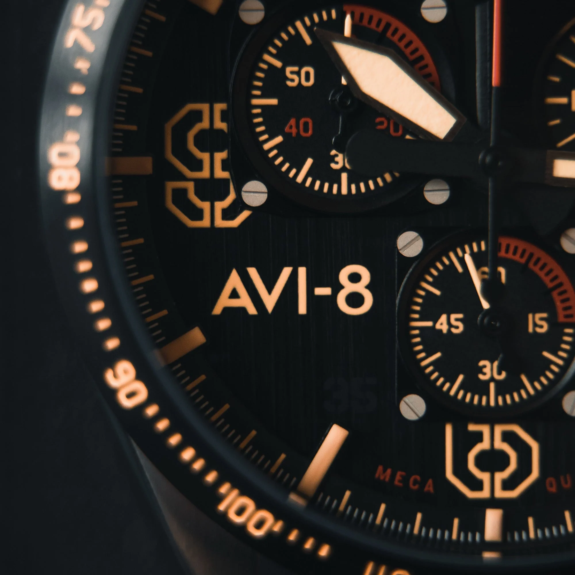 P-51 Mustang Blakeslee Chronograph | Black Dial - Image 4