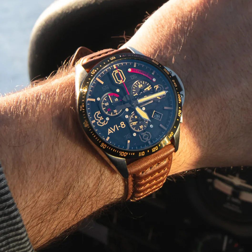 P-51 Mustang Blakeslee Chronograph | Black Dial - Image 42